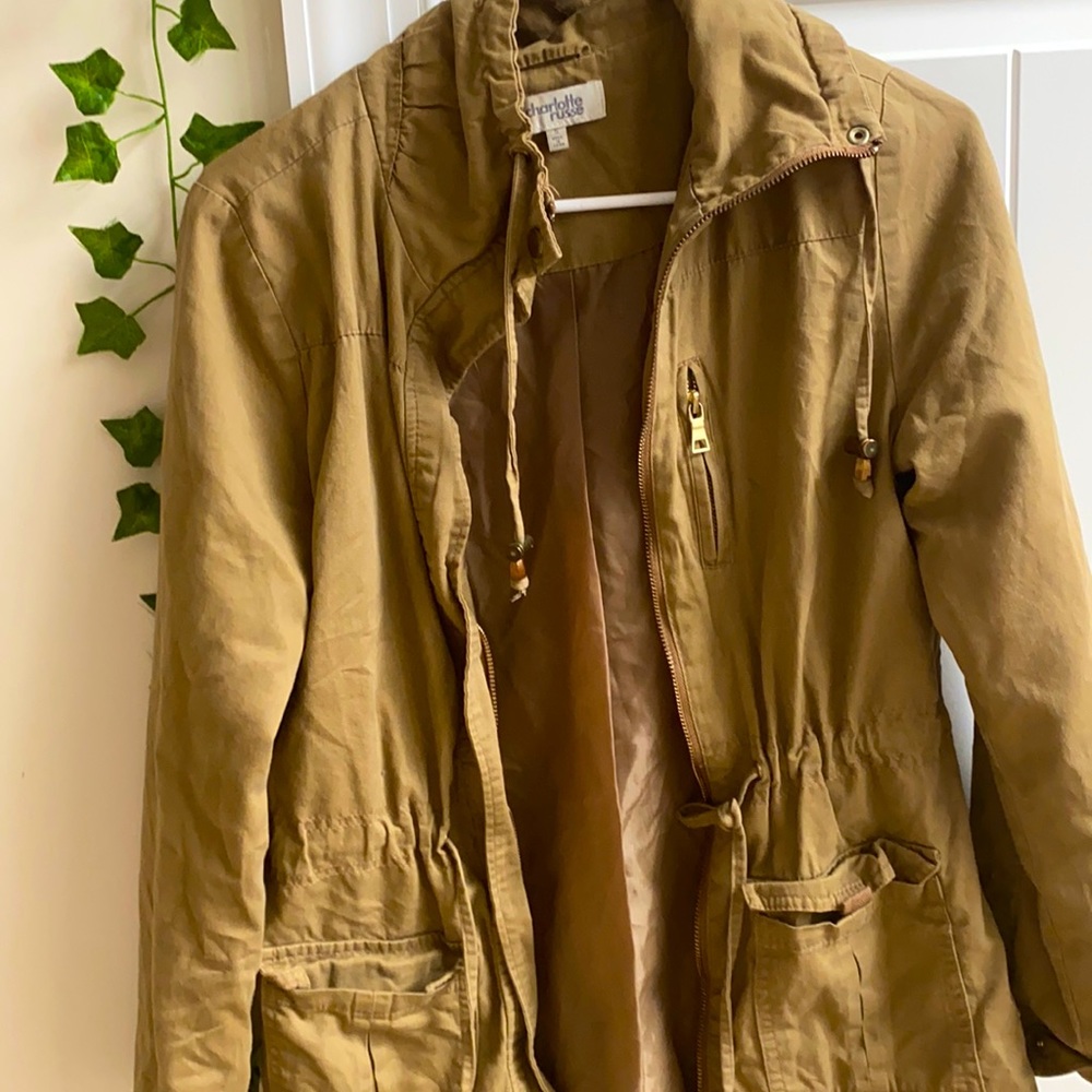 Brown trench coat